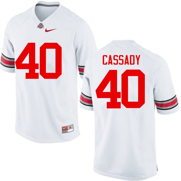 Ohio State Buckeyes #40 Howard Cassady Men Official Jersey White OSU56395